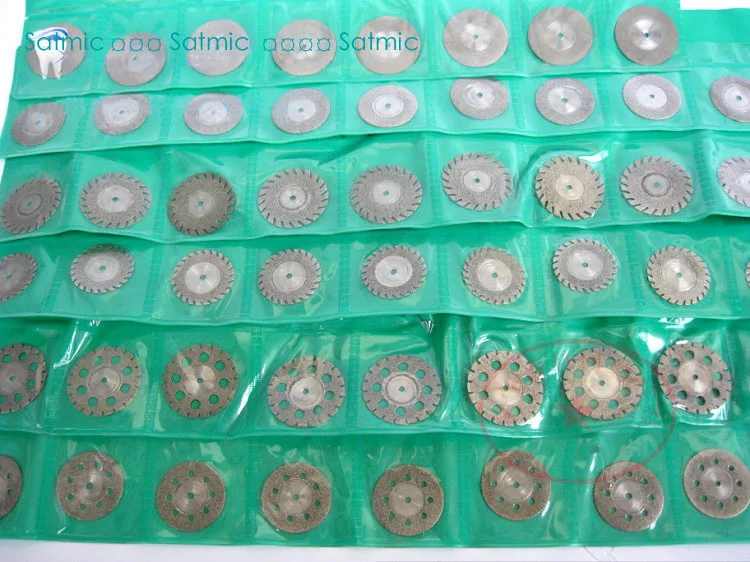 60 pcs Dental Diamond disc Dental lab material Diamond disc ceramic