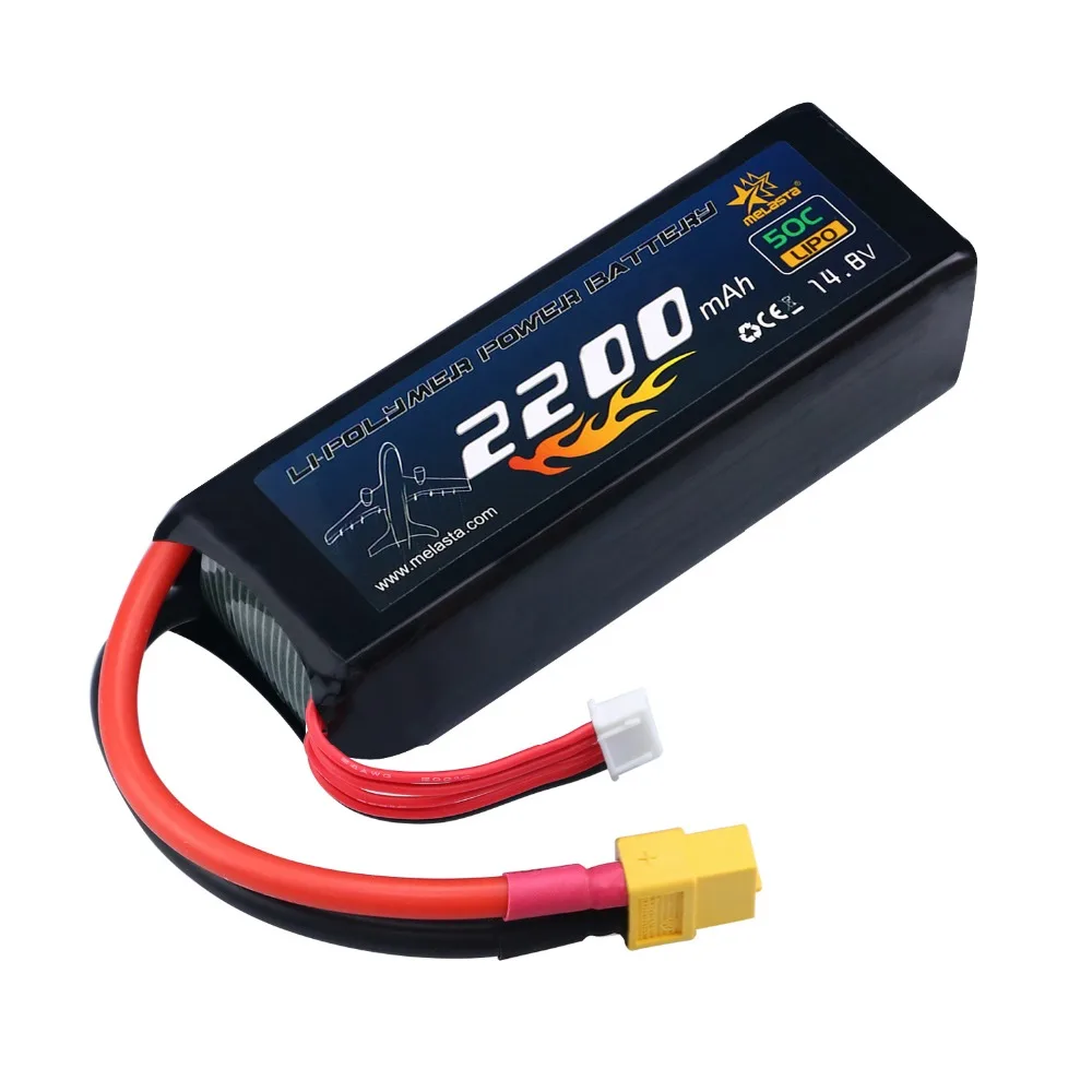 MELASTA 14,8 V 2200mAh 50C 4S RC LiPo аккумулятор гоночный автомобиль с разъемом XT60 для радиоуправляемого самолета вертолета квадрокоптера транспортного средства лодки