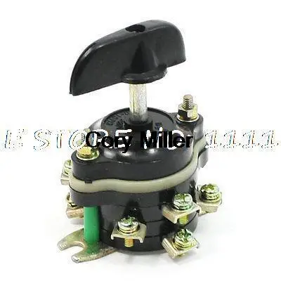 

Black Rotary 3 Positions Combination Changeover Switch 380V 10A 2P3T