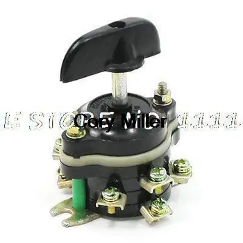 

Black Rotary 3 Positions Combination Changeover Switch 380V 10A 2P3T