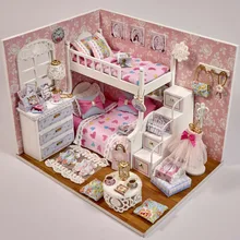 Угол снов для самостоятельного изготовления сборка деревянных миниатюрных кукольных домиков украшение для дома мебель детские головоломки кукла ручной работы