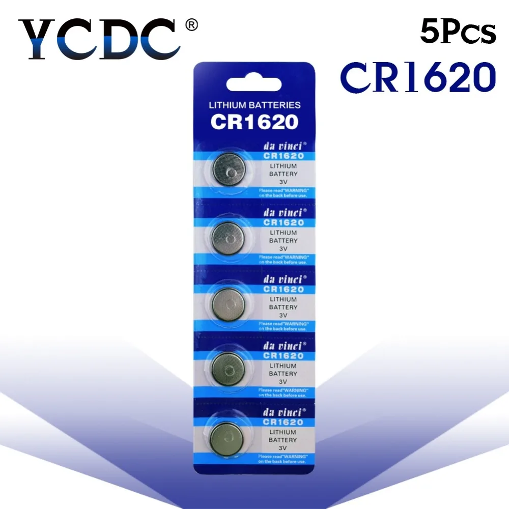 

Cheap 5pcs/Lot CR1620 1620 ECR1620 DL1620 280-208 3V Cell Battery Button Battery,Coin Battery lithium battery For Watches,clocks