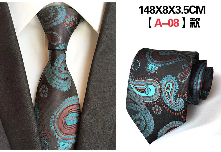 Галстук 12 стилей галстуки для мужчин свадебные деловые рождественские жаккардовые граваты шелковые галстуки 8,5 см модные мужские галстуки Corbatas