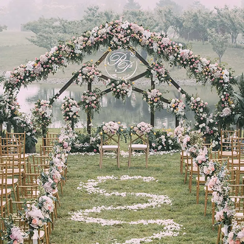 

artificial flower ball ornaments flower wedding arch backdrop decor scene flower row wall table flower arrangement Wedding prop