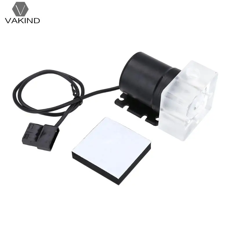 

G1/4 Inner Thread Water Cooling Pump Super Silent Transparent Acrylic Waterproof Bump for Computer PC Water Cooling System