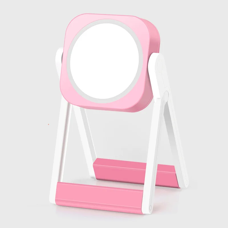 

2019 New USB Charging Desktop Desk Lamp Flip Mirror LED three-speed Touch Dimming Mirror G0423
