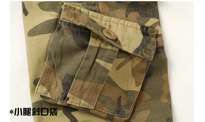 jogger casual algodão multi bolso militar camuflagem calças de carga dos homens