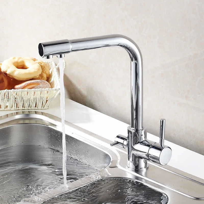 

Cold And Hot Kitchen Water Purifier Double Using Faucet Tap 360 Degree Rotation With Water Purification Features 9051