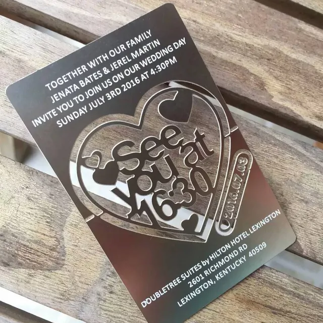 high quality engraved metal business card printing stainless steel metal business card