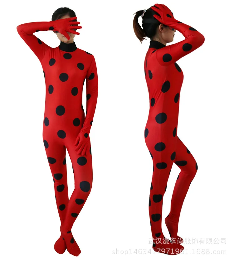 Buy Kids Miraculous Ladybug Cosplay Costume With Mask and bag Ladybug Romper