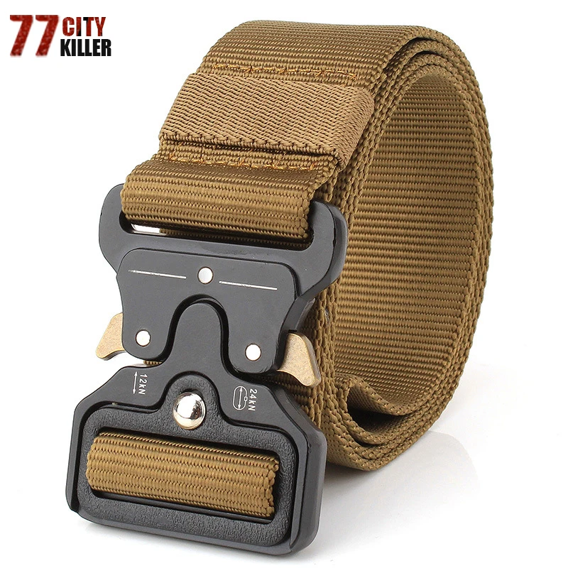 Military Equipment Army Belt Men Safety Knock Off Heavy Duty Combat