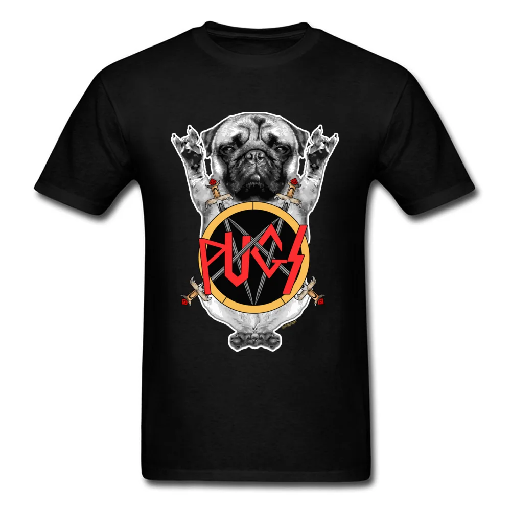 Crewneck SLAYPUG Cotton Men T-Shirt comfortable Short Sleeve Tees Classic Fitness Tight Top T-shirts Wholesale SLAYPUG black