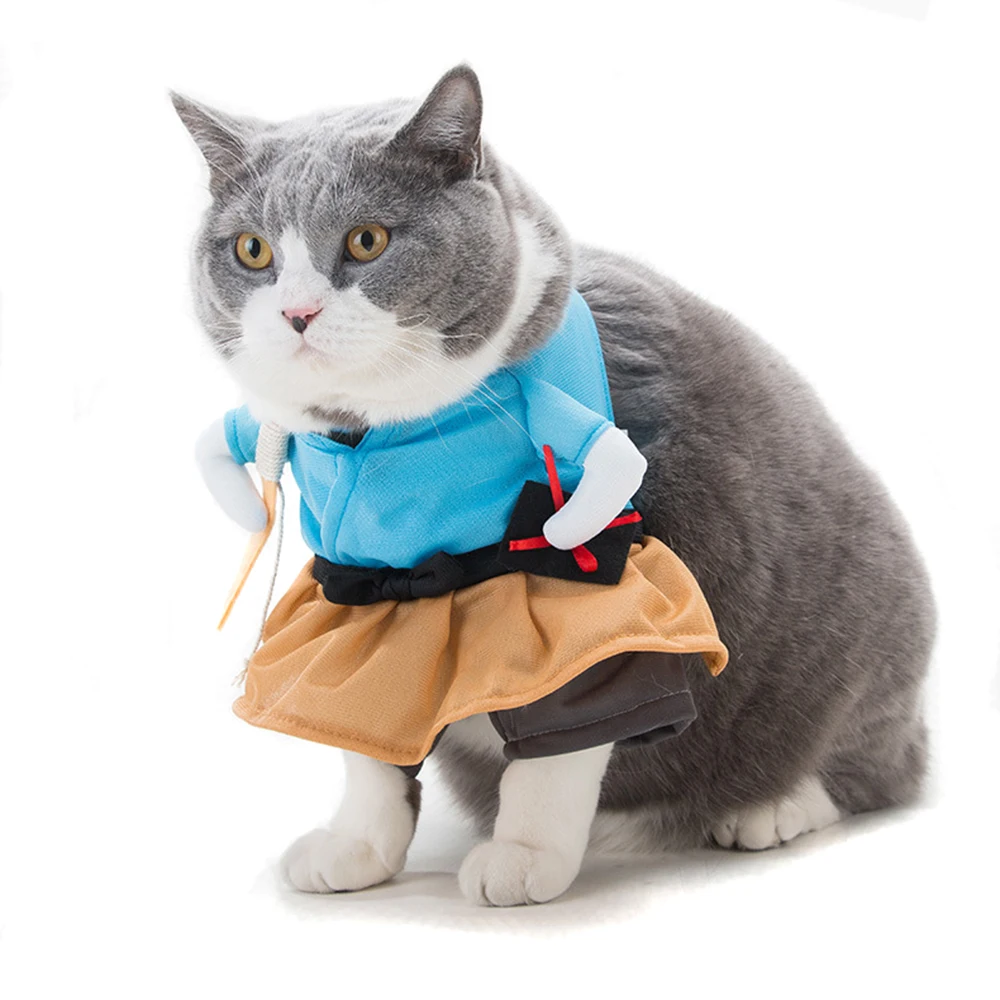 Pet Soft Pet Funny Clothes Cat Costume Uniform Suit Cat Clothes Puppy Cat Cosplay Clothes Party Clothing For Cat Pet Soft Pet Funny Clothes Cat Costume Uniform Suit Cat Clothes Puppy Cat Cosplay Clothes Party Clothing For Cat