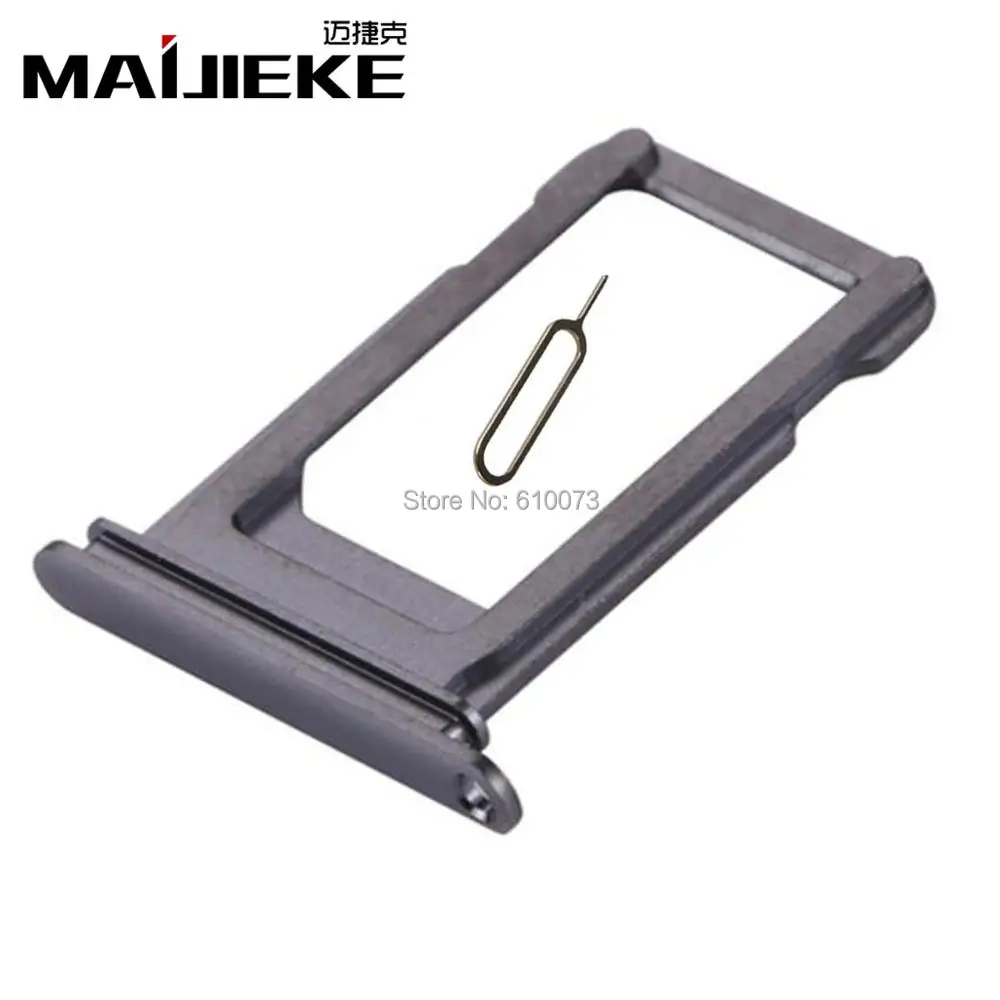 MAIJIEKE New Black Sim Card Tray For iPhone X Sim Card Slot Holder