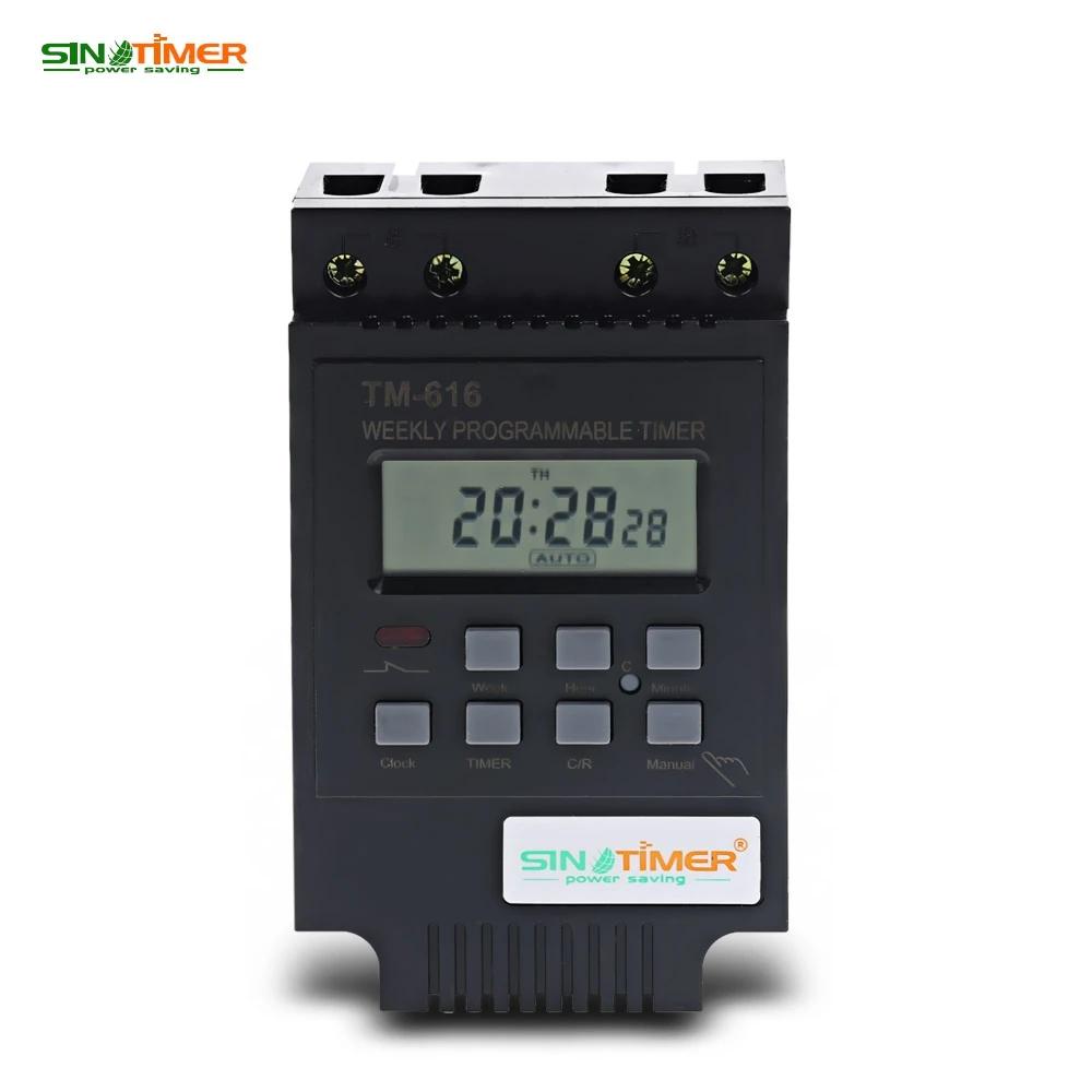 

SINOTIMER 220V Control Power Timer AC Timer Switch Control Output control: 30A 250V AC Time Relay Electronic Instrument