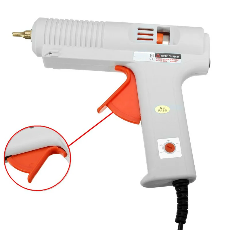 Новый NL-308 Регулируемый AC 110-240 в 100 Вт высокотемпературный нагреватель термостат термоклеевые пистолеты клей ремонтный инструмент ЕС штекер