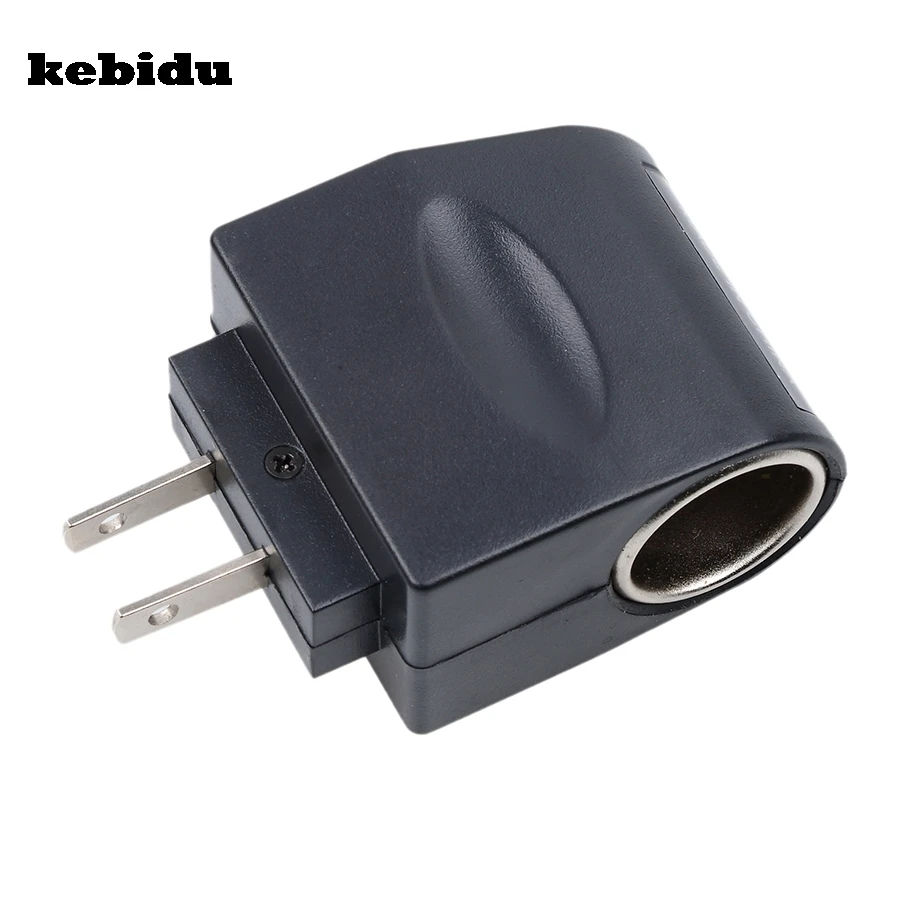 

kebidu Mini Car Cigarette Lighter Wall Power with EU US Plug Socket Plug Adapter Converter 220V AC to 12V DC High Quality