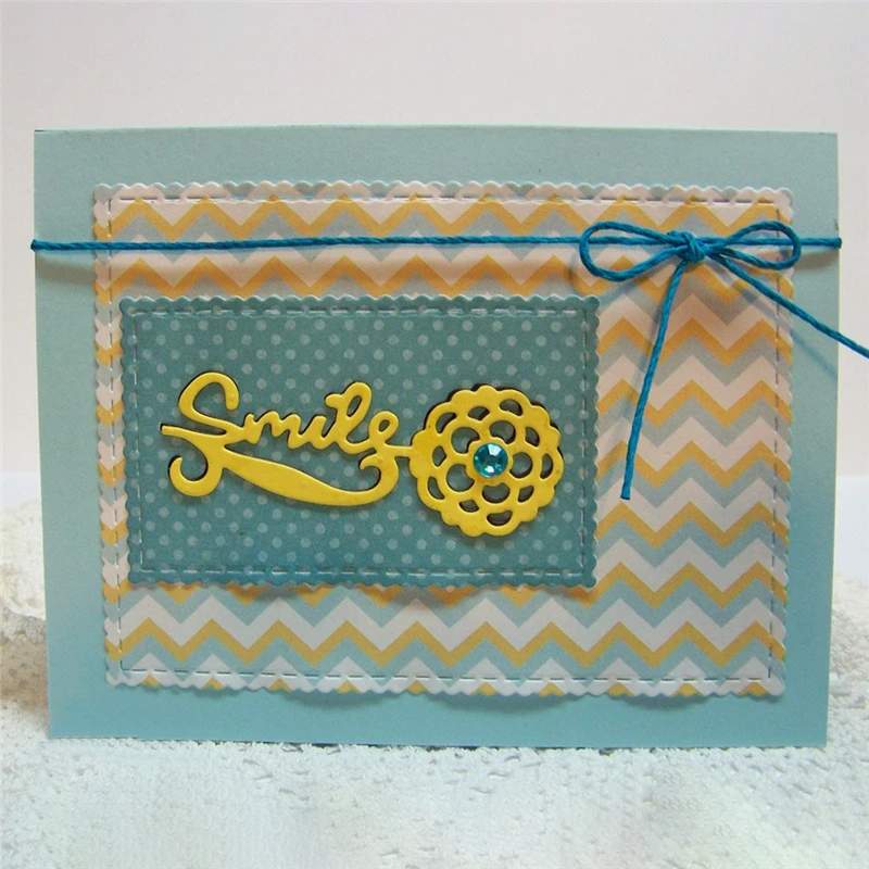 

GJCrafts Smile Flower Dies Metal Cutting Dies for Scrapbooking 2019 New Cutting Dies DIY Album Card Making Decor Paper Craft