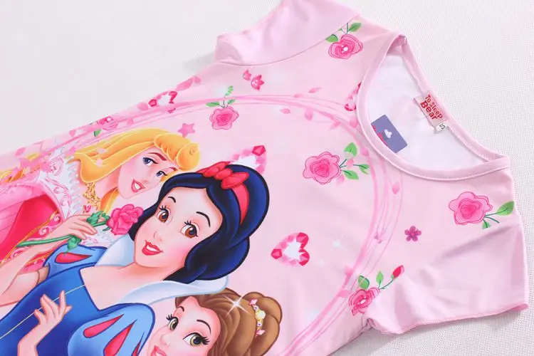 Disney детская одежда с изображением Эльзы из мультфильма "Холодное сердце", домашняя одежда Лето Ночное белье для девочек; robe ночные рубашки «Принцесса» Хлопковая пижама для холодного времени года красивое детское платье