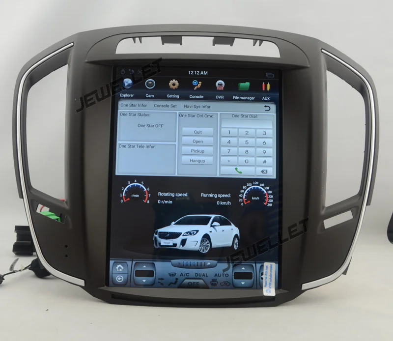 Excellent 10.4" tesla style vertical screen android 6.0 Car GPS radio Navigation for Buick Regal,Opel Vauxhall  Insignia 2014-2016 9