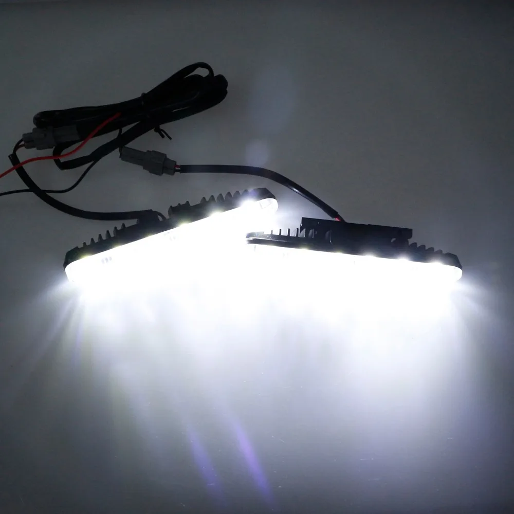 GEETANS 2 шт. 6LED DRL автомобильные Стайлинг Аксессуары светильник s Hi/Lo луч