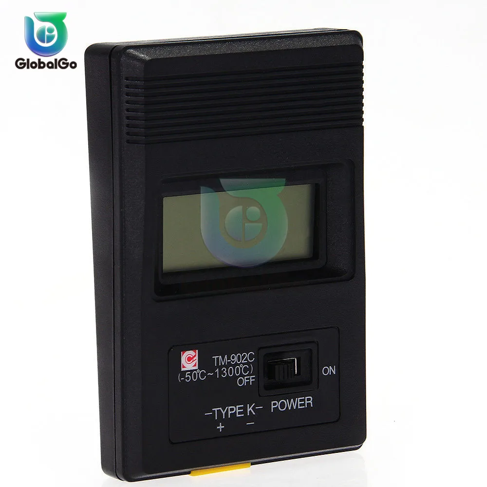 TM 902C 50 ℃ до 1300 Температура метр TM902C с цифровым к Тип термометр Сенсор тестер ЖК