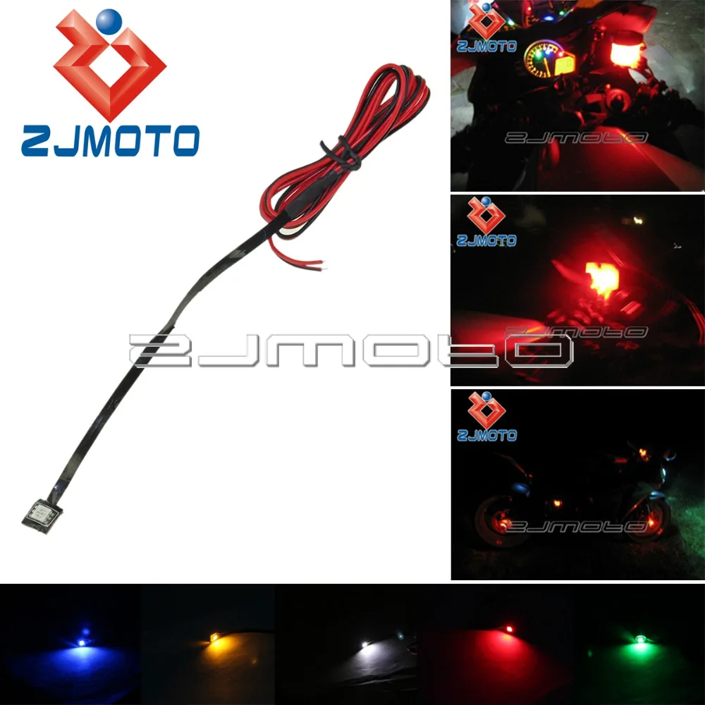 

1 Green LED Brake Reservoir Light Lite Motorcycle Accent Bike For ZZR ZX6 ZX 636 Z800 Z250 Z1000 Ninja 300 KawasaKi