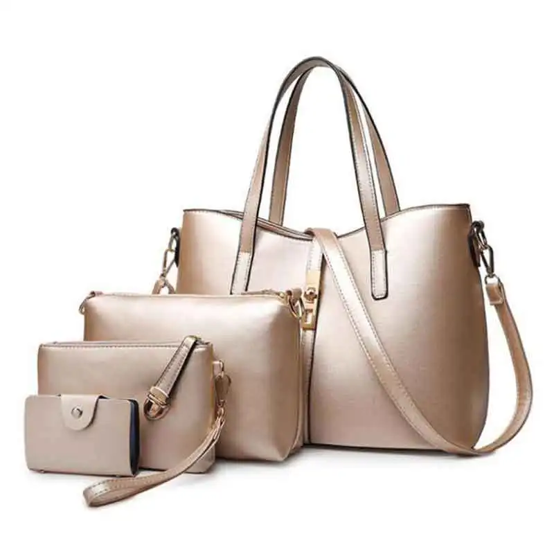New Arrival 4pcs Set Composite Bags Women Bag Luxury Gold Handbags New Arrival 4pcs Set Composite Bags Women Bag Luxury Gold Handbags And Purse Sets Las Pu Leather Crossbody Bolsa Feminina In Shoulder From