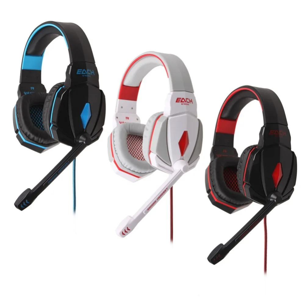 Наушники KOTION EACH G4000 для компьютерных игр проводная гарнитура с микрофоном и