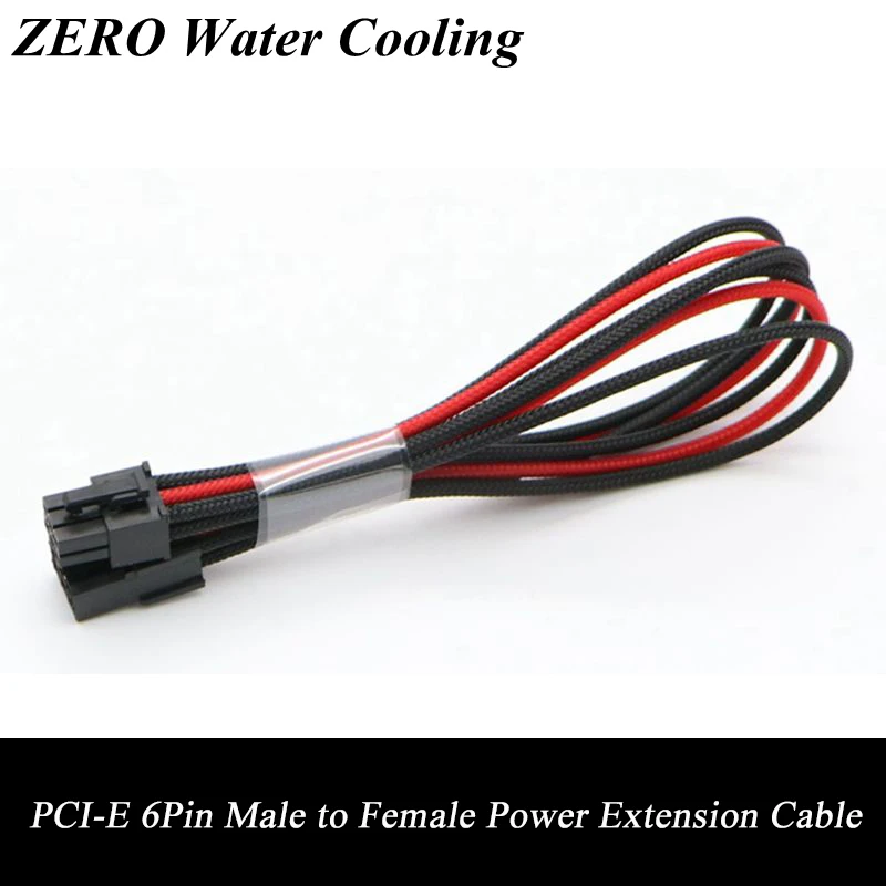 

Multicolor Sleeved 6Pin PCI-E GPU Male to Female Power Extension Cable.