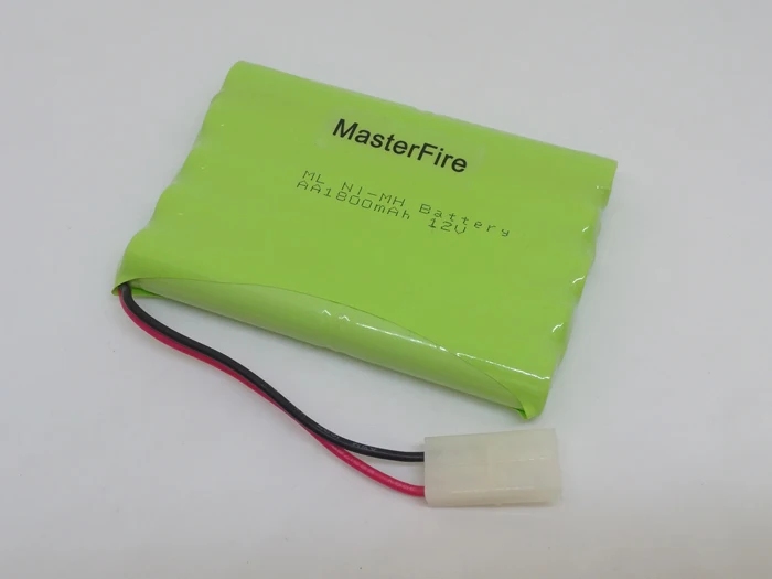 

MasterFire New AA 12V 1800MAH Ni-MH Rechargable Battery Cell NiMH Batteries Pack with plug