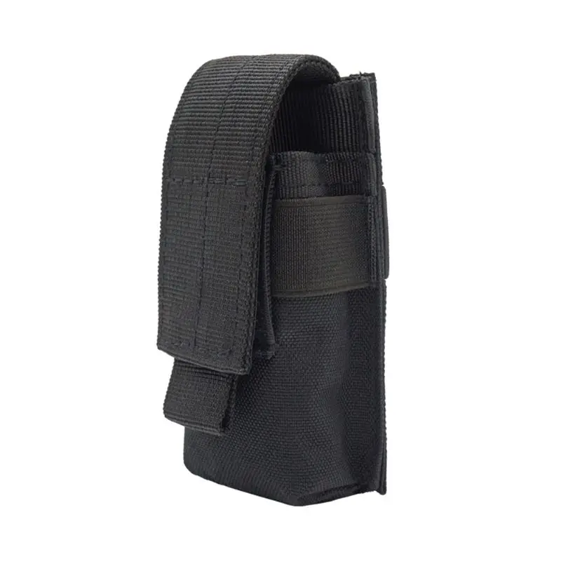 Военная Сумка Molle тактический чехол нож чехол для фонарика охотничьи сумки поясные сумки поясные сумки из нейлона для мужчин 5,8x3x11,5 см - Color: Black
