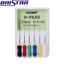 Стоматологические Niti h-файл 25 мм#15-40 ручные файлы для использования Эндодонтические Инструменты Стоматологические Инструменты отбеливающий материал для зубов
