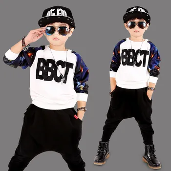 

Street Dance 2017 New Autumn New Boy Suit Small and Medium-sized Big Boy Children Clothes Spring and Autumn Boys Set