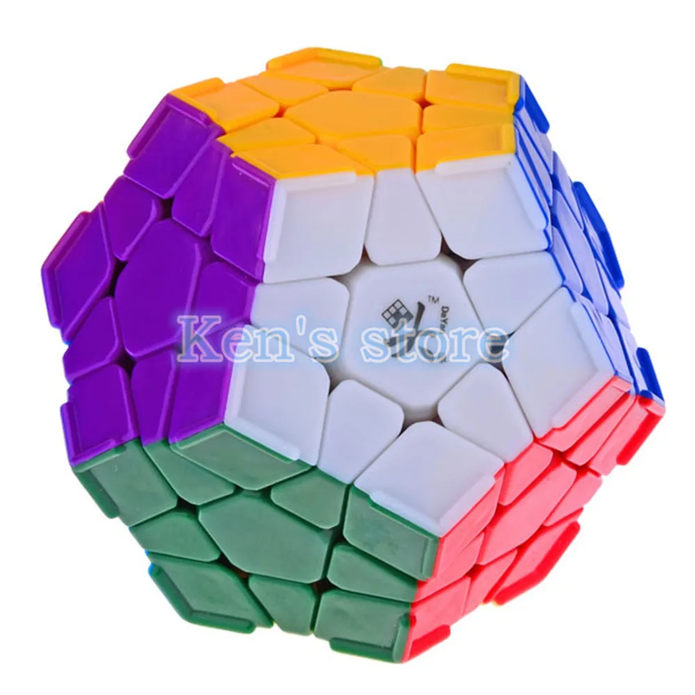 Совершенно DaYan Megaminx Dodecahedron Stickerless Головоломка Куб с угловыми гребнями скорость головоломки Кубики Игрушки для детей