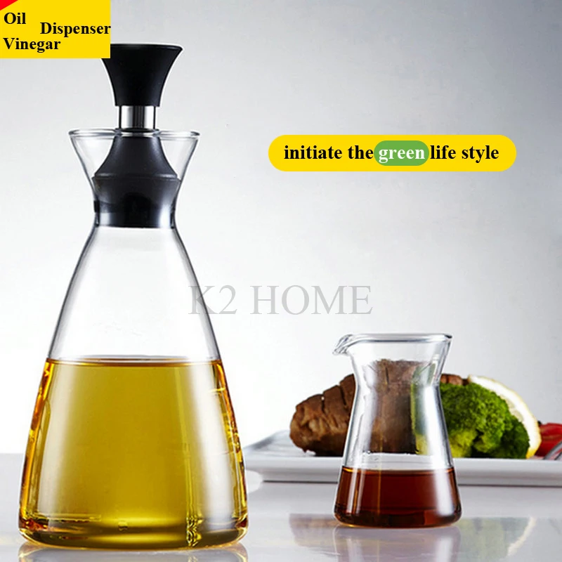 400 мл здоровье высокого боросиликатного стекла оливковое масло уксус бутылки для диспенсера уксуса можно хранения дробилки с выливной носик