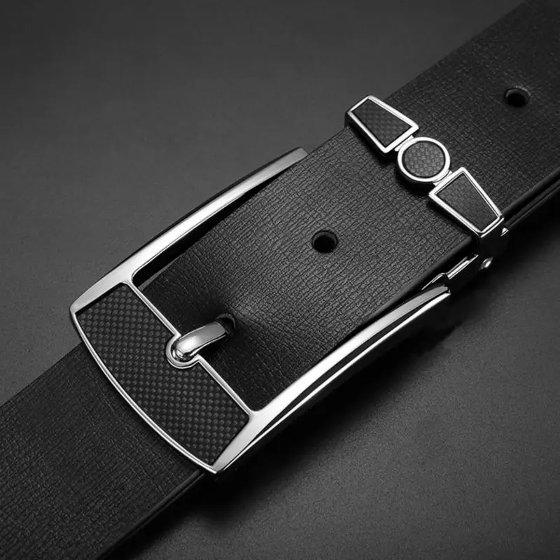 Ремень мужской из натуральной кожи с классической пряжкой LUFJ491|genuine leather men belt|belt for