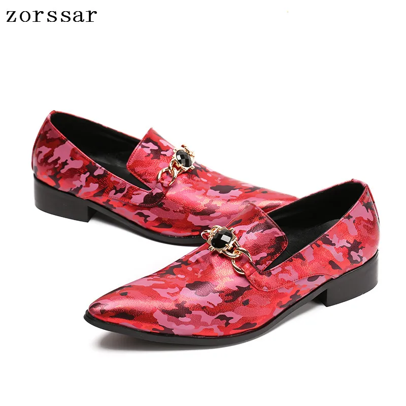 

{Zorssar} 2019 Men Formal Shoes pointed Toe Genuine leather Oxford Shoes For Men Dress Shoes Fashion Wedding banquet shoes