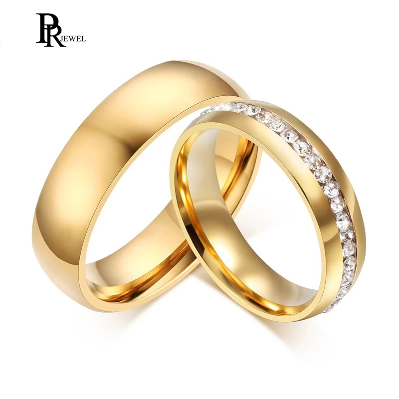 Anillo de boda en dorado para hombre y mujer, 6mm, de acero inoxidable, talla 5 a 13, el mejor de amor personalizado|Personalizado Anillos| - AliExpress