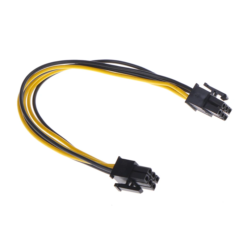 PC امدادات الطاقة وحدة المعالجة المركزية موليكس 6 دبوس إلى 6 دبوس PCI صريحة بطاقة جرافيكس موصلات كابل الطاقة الخطان