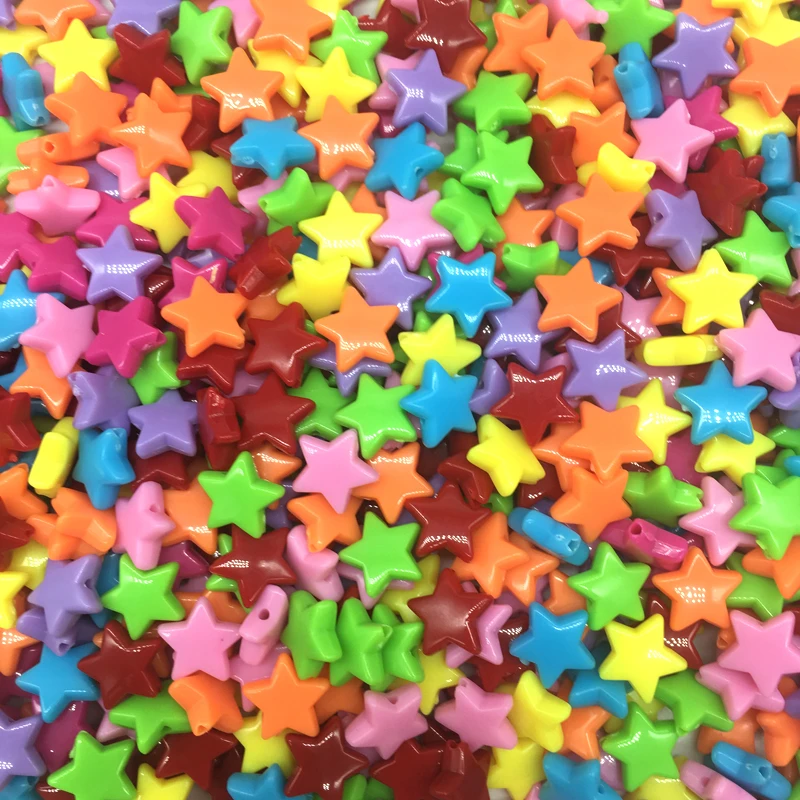 14*5mm 50pcs/Lot New Cheap Colorful Star Shape Nonporous Acrylic Beads