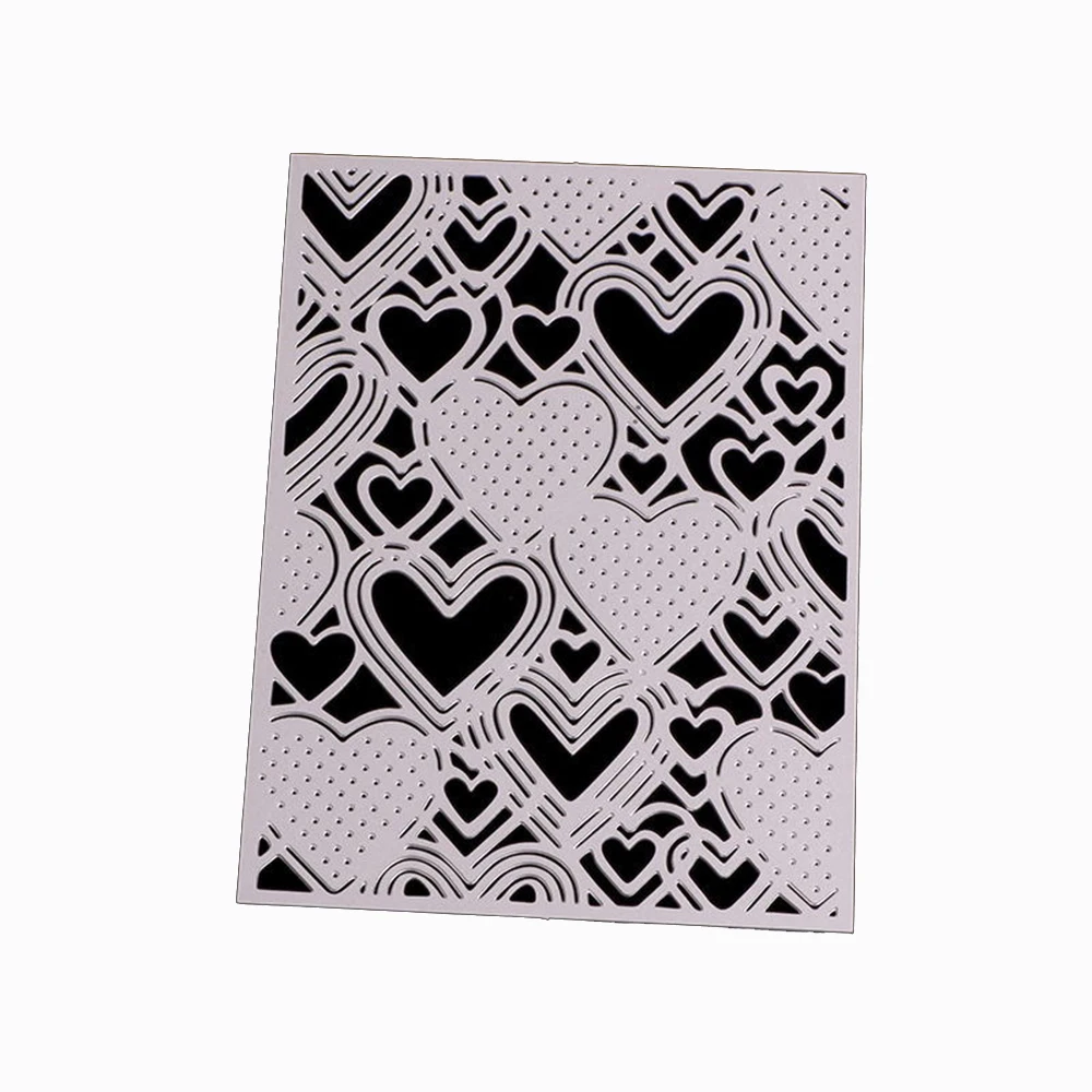  Lychee Life Background Frame Metal Cutting Dies Heart Die Cutting For Scrapbooking DIY Party Weddin - 33058738306