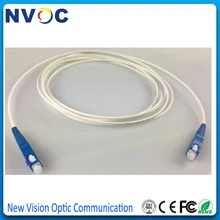 15 м SC/UPC в SC/UPC Simplex одномодовый G657A1 белый Jakekt, LSZH FTTH GJXFH волокно, 50 см между черным кран к разъему