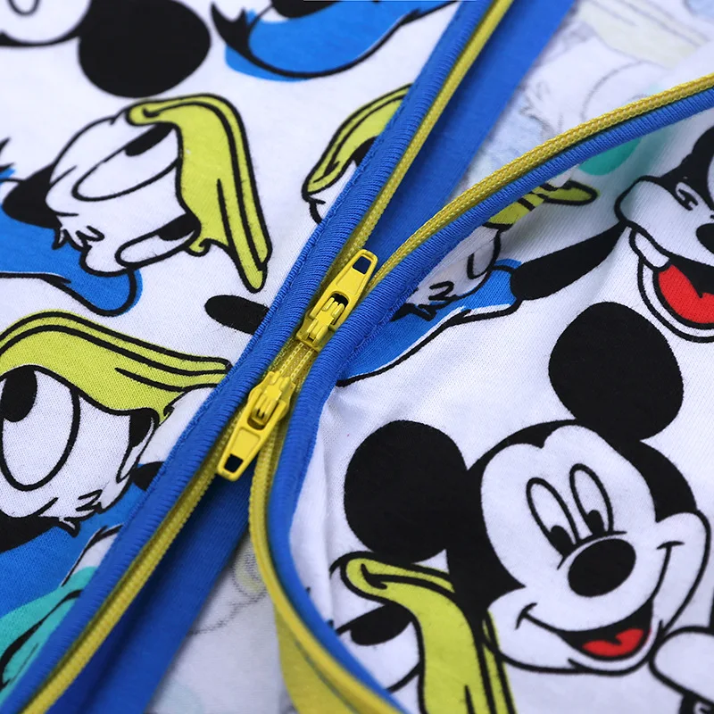 Disney детские комбинезоны летние комплекты одежды для малышей с героями мультфильмов хлопковые комбинезоны с Микки Маусом для маленьких мальчиков комбинезоны с Минни Маус для маленьких девочек