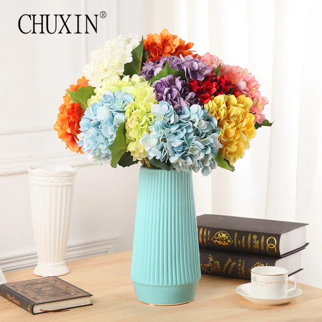 HI Q Artificial silk Flowers Hydrangea fake flower balls Home