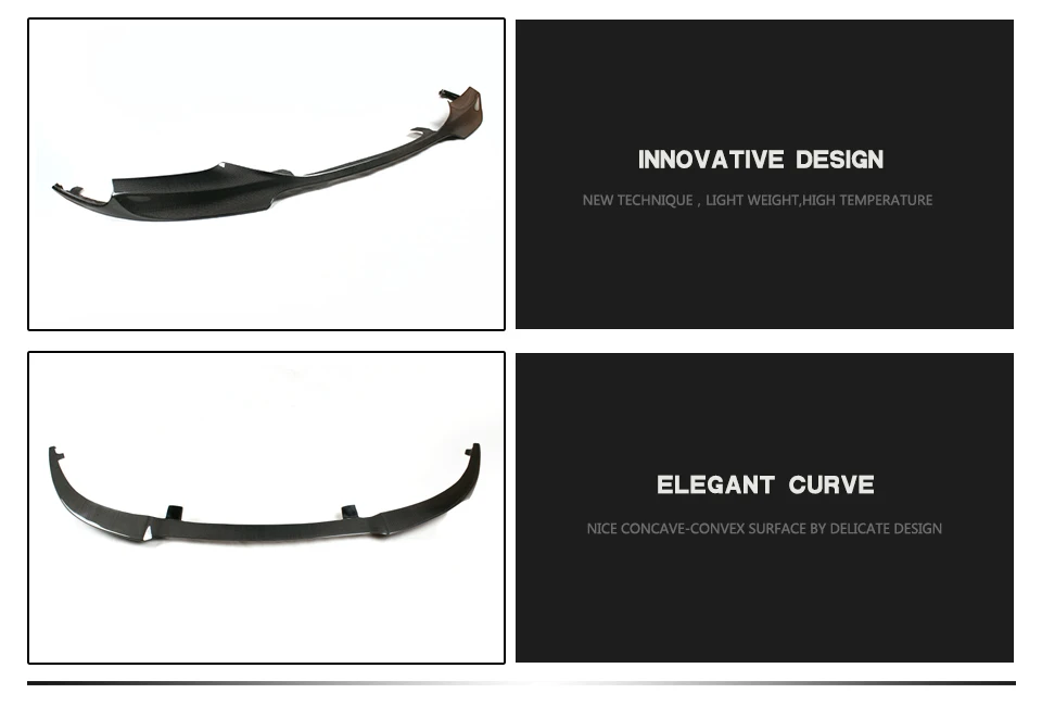 Для BMW 5 серии 525i 528i F10 M tech M Спорт передний бампер губы разветвители спойлер 2011- углеродное волокно