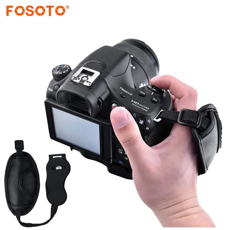 Fosoto Камера запястье руки сцепление ремень для Nikon Sony Canon 5D Mark II 650D 550D 70d 60D 6D 7D nikon D90