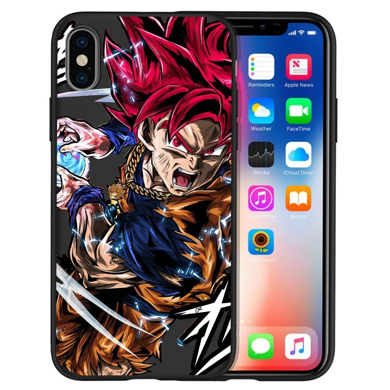 Роскошный чехол для iPhone X Goku Dragon Ball Super Saiyan vegeta Дракон 5 5S 6 6 S 7 8 Plus X XS Макс Мягкий силиконовый чехол случае Etui - Цвет: 07