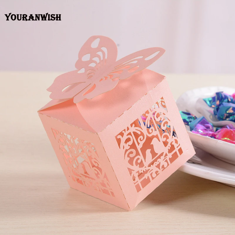 Youpanwish новинка 2019 роскошная Свадебная вечеринка жемчуг лазерной резки бумажная