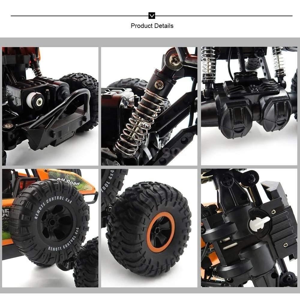 RC Toys Car 25KM/h High Speed Rock Crawler 1/14 2.4G Remote Control Off-road RC Car Toys for Children